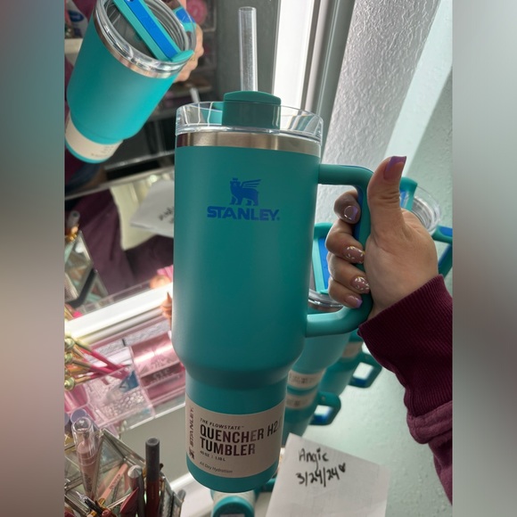 Aquamarine 40oz Stanley Tumbler - Picture 2 of 4